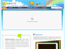 Tablet Screenshot of edukitelearning.com